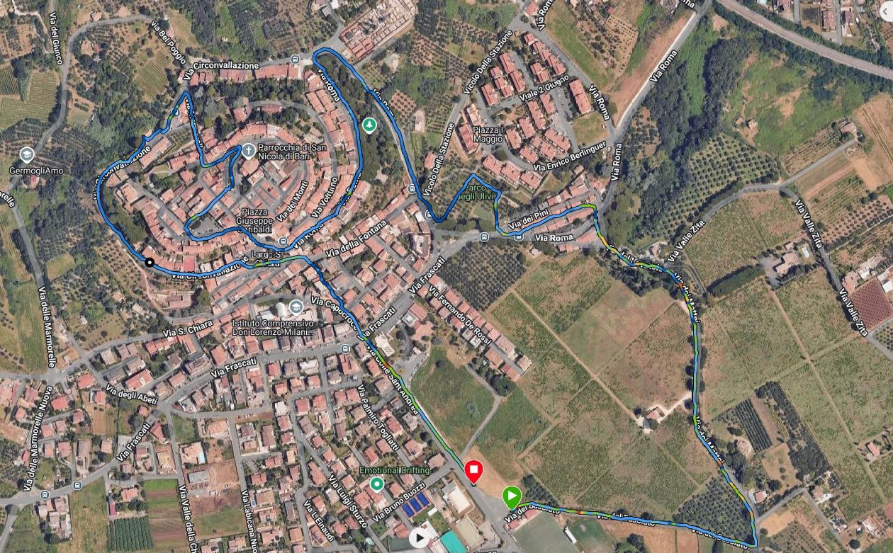Mappa del percorso Scopri Colonna